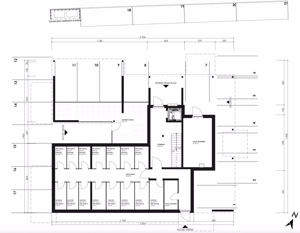 Sehr schönes 3.5-Zimmer-Wohnung zu verkaufen in Martigny - Bauarbeiten im Gange - Plan du rez-de-chaussée