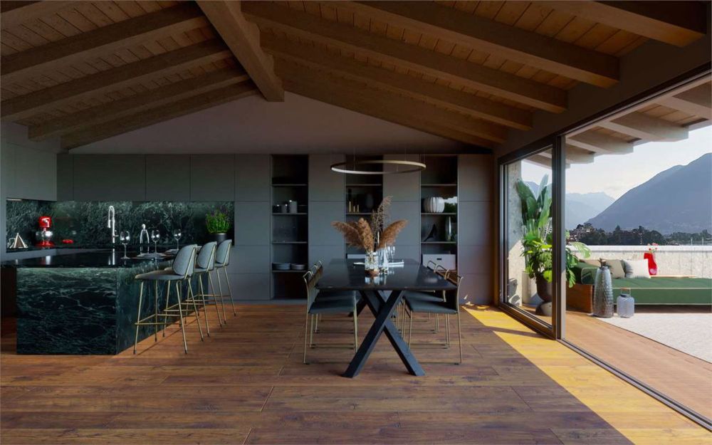 Dachwohnung-Duplex mit Seeblick in Melide - Bild 3