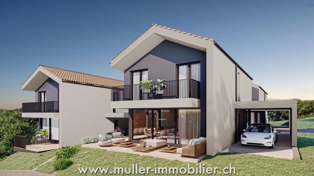 4 moderne Villen mit Abstand, nahe Romont - Bild 8
