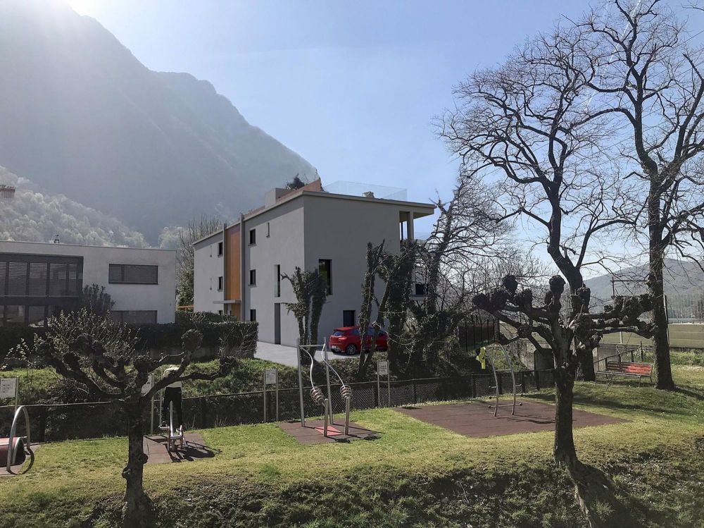 Dachgeschoss 3.5 im Bau mit großem Sonnendeck in Melano - Bild 2