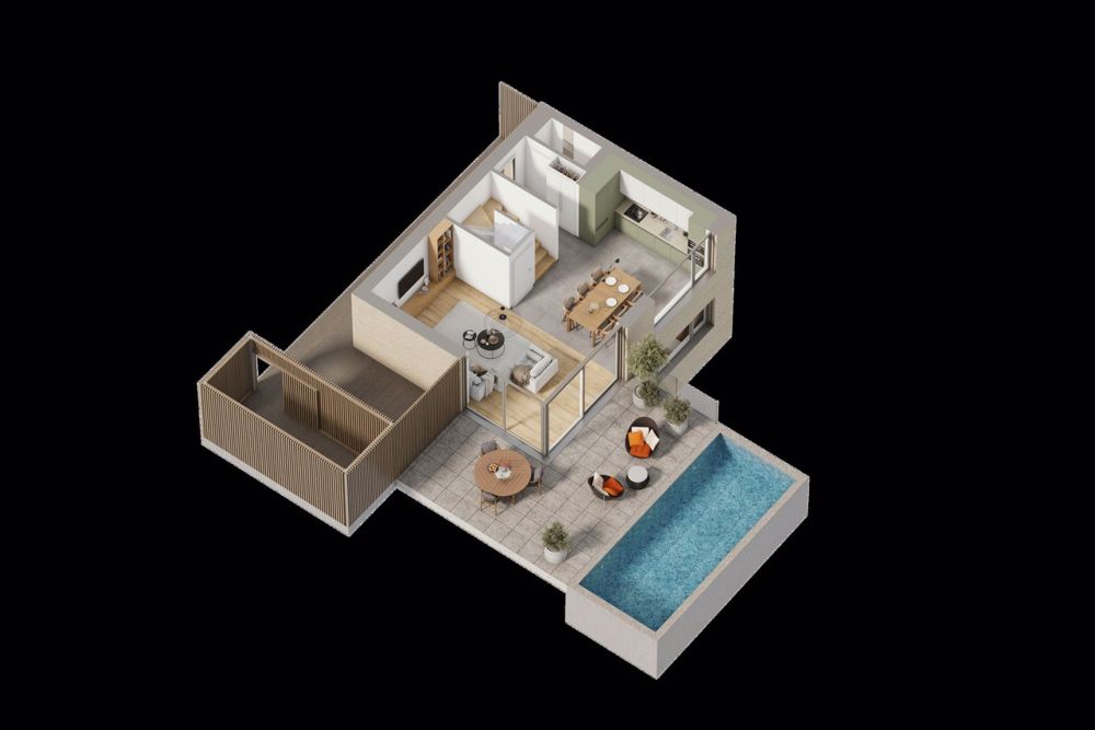 VILLAS MITOYENNES - VUE PANORAMIQUE - LES TRAVAUX VONT DÉMARRER - VILLA TYPE B