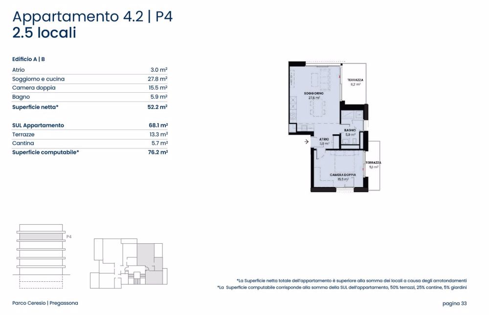 PREGASSONA – PARCO CERESIO, WOHNEN SIE MIT STIL UND KOMFORT (A.4.2 – B.4.2) - Bild 9