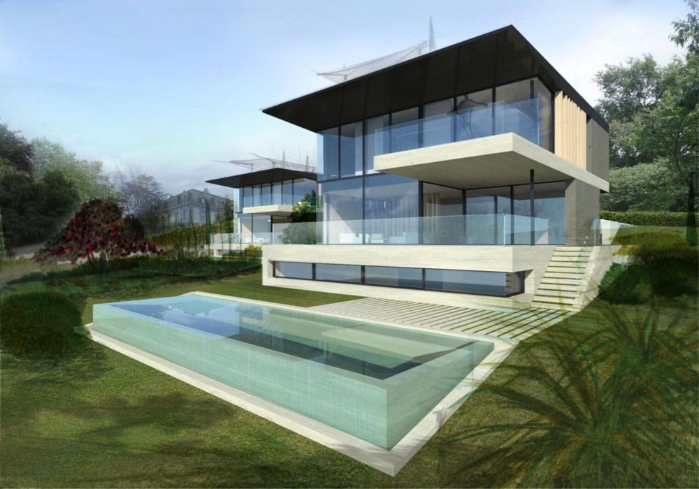 Deux Villas Neuves avec Piscines et Vue Panoramique sur le Lac | dreamo.ch - Bild 1