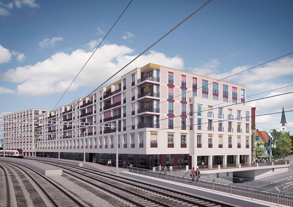 Hochwertige und attraktive Wohnungen im Neubau Perronimo - Aussenansicht