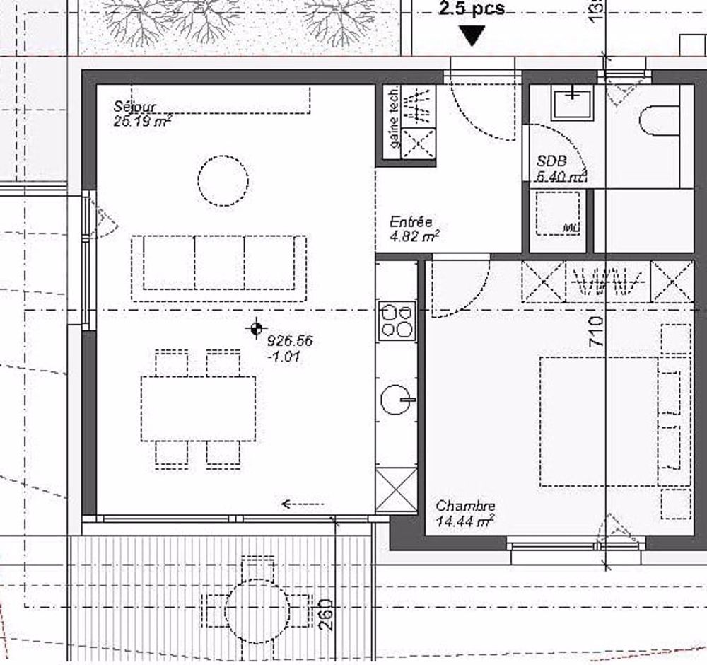 Charmantes 2,5-Zimmer-Wohnung mit Aussicht in La Place (Ayent) - Bild 2