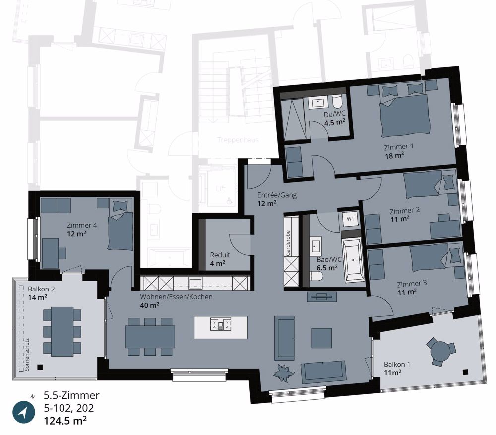 helle, moderne Wohnungen in der Überbauung "mattenpark.ch" - Bild 6