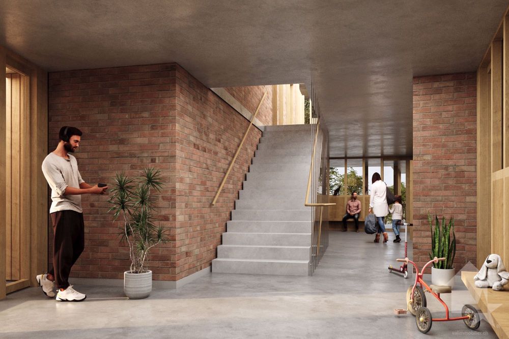 Monthey, La Kaazelle 4,5 Zimmer in einer umweltfreundlichen Wohnanlage - Bild 8