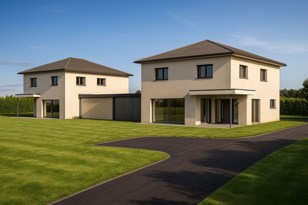 Neubau, Einfamilienhaus mit Doppelcarport an ruhiger Lage - Bild 1