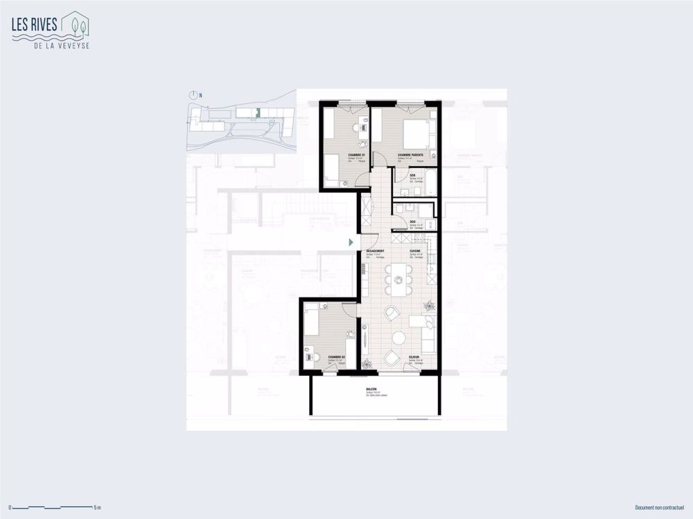 Lumière naturelle et vaste logement traversant avec grand balcon - Bild 13