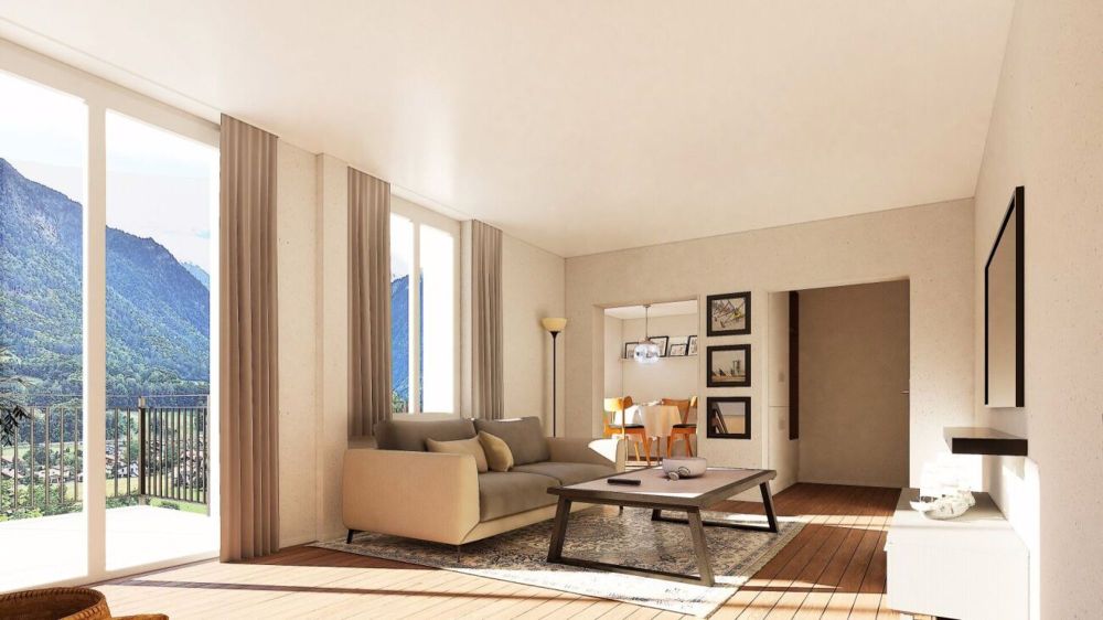 Neubau 4.5-Zimmerwohnung Nr.?5 auf zwei Ebenen mit Terrasse, Veranda und Garten - Schönbühl 360° Wilderswil - Bild 1