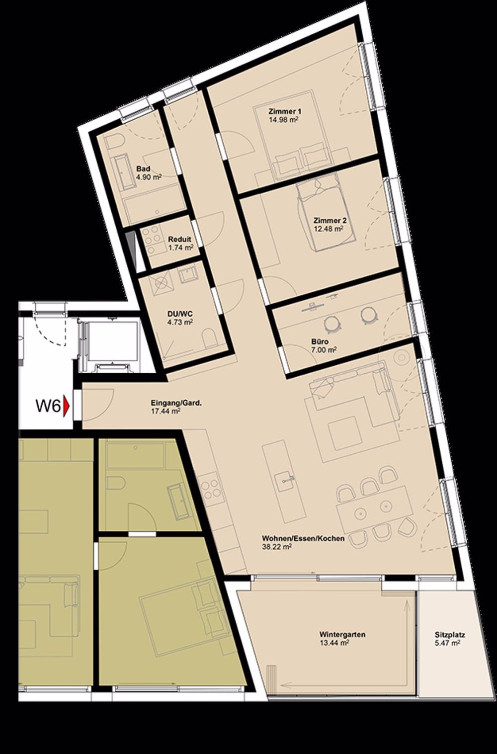 Exklusive Gartenwohnung mit hoher Energieeffizienz und unverbaubarer Aussicht.Neue Preise! - W6 - Bild 6