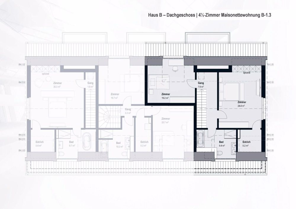 4½-Zimmer Maiusonette-Wohnung mit Wintergarten - Bild 6