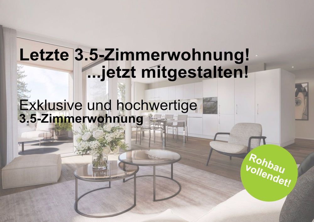 Traumwohnung mitgestalten: Exklusive 3.5-Zimmer-Wohnung an ruhiger und zentraler Lage - Bild 1