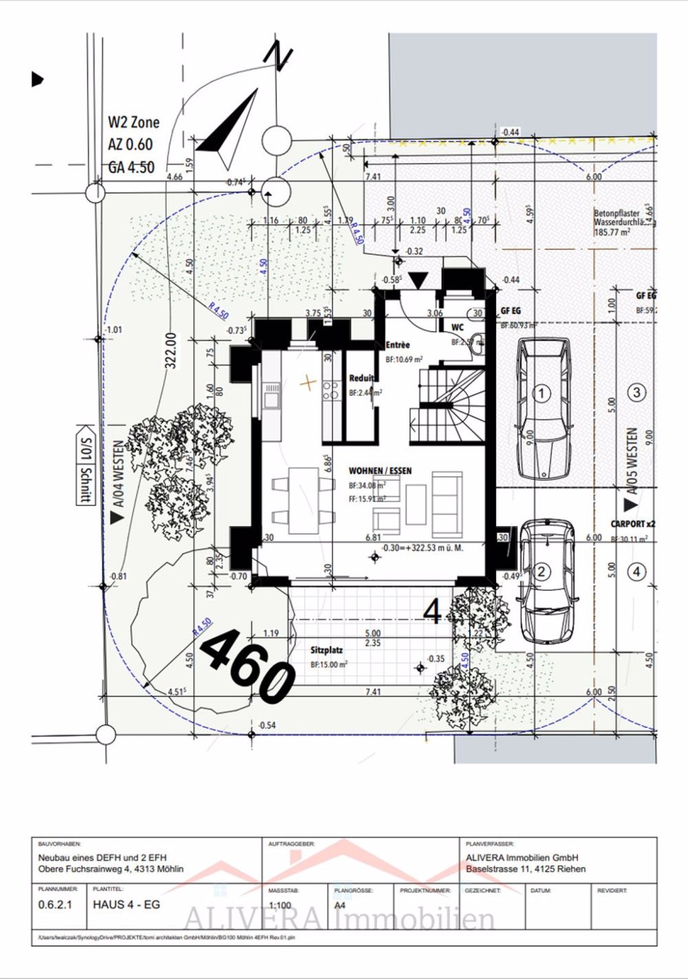 Modernes, Einfamilienhaus in Möhlin Haus 4 - EG
