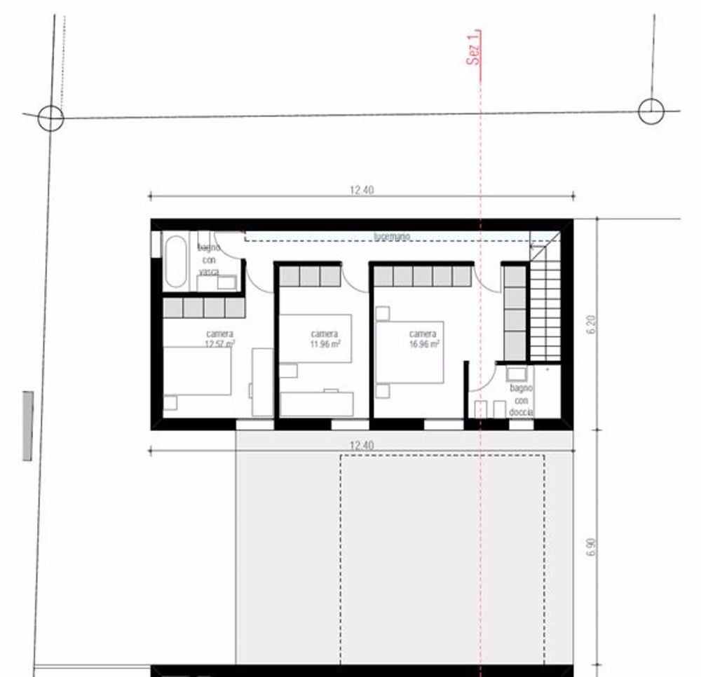 Cadro: Villa unifamiliare 4.5 locali - Planimetria