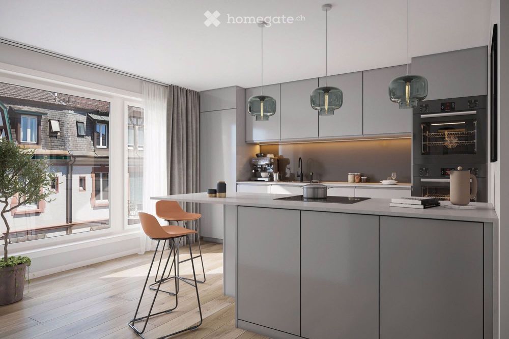 Exklusive Attika Wohnung mit sep. Studio, Dachgarten und Panoramablick in Birsfelden - Bild 4