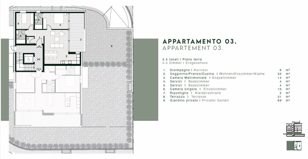 VENDESI A MINUSIO - APPARTAMENTO 3.5 LOCALI AL PIANTERRENO IN NUOVA RESIDENZA - Bild 8