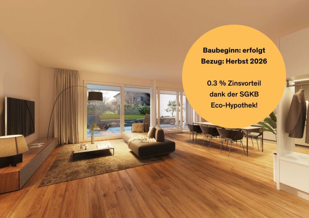 Hochwertige und moderne Erdgeschosswohnung mit grossem Garten - Bild 1