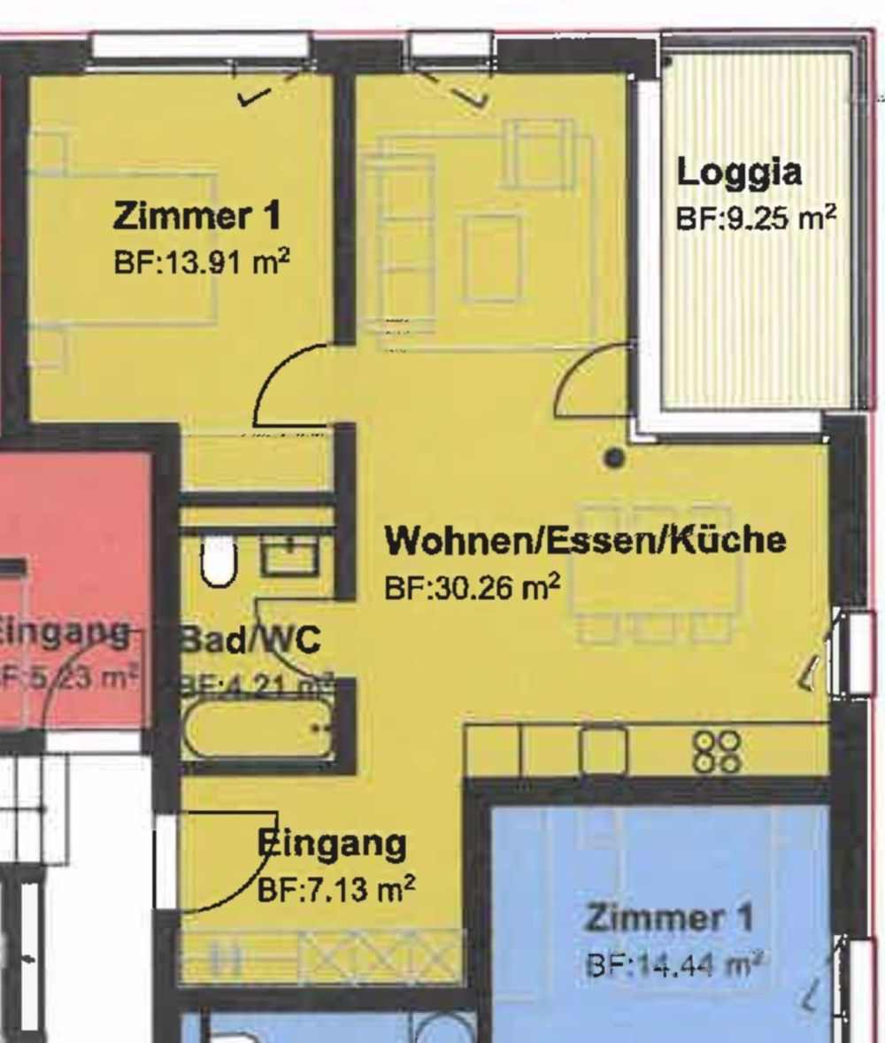 Moderne 2.5-Zimmer-Wohnung im Neubau Frilopark, Huttwil - Bild 1