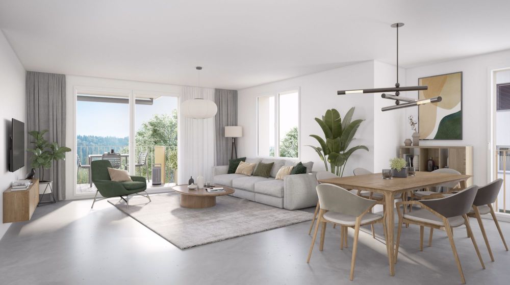 Balkone der Unterwälder: 4.5-Zimmer-Wohnung in der Stadt Freiburg - Bild 3