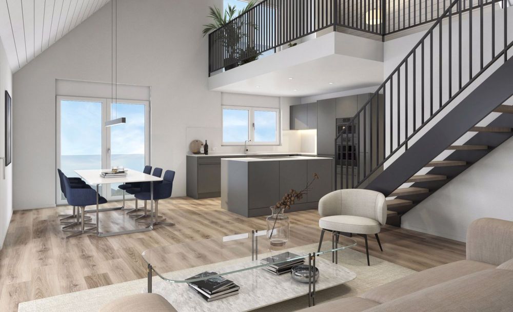 Moderne 5.5-Zimmer-Dachgeschosswohnung mit Galerie an ruhiger Lage von Etziken - Bild 9