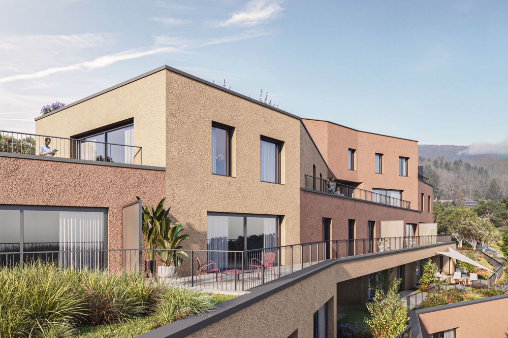 5.5-Zimmer-Wohnung mit beeindruckender Terrasse in Prêles - Bild 1