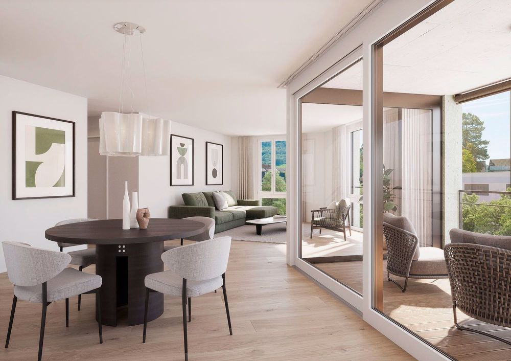 3.5-Zimmer-Wohnung in Frick mit sonniger Loggia - Bild 2