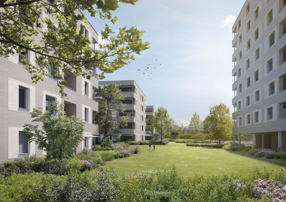 3.5-Zimmerwohnung mit Blick ins Grüne - Aussenvisualisierung