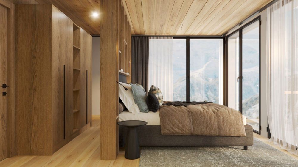 Lauchernalp Chalet nr. 4090 - Shalets Villa T Schlafzimmer 02