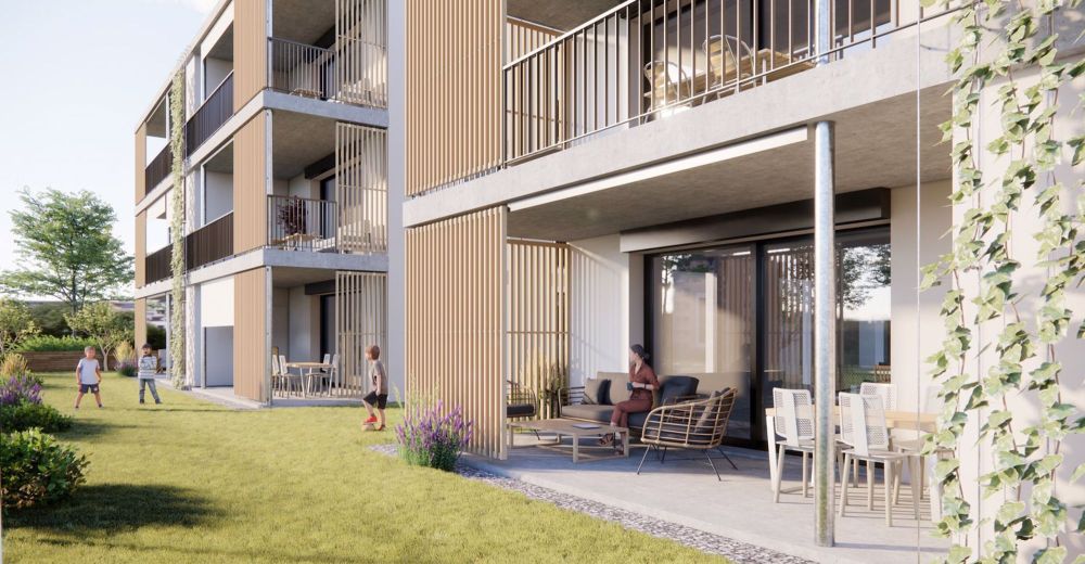 neuer Wohnpark mit 12 Wohnungen 6 mal 3.5 Zi und 6 mal 4,5 Zi an der Neufeldstrasse 24 und 26 - Bild 5