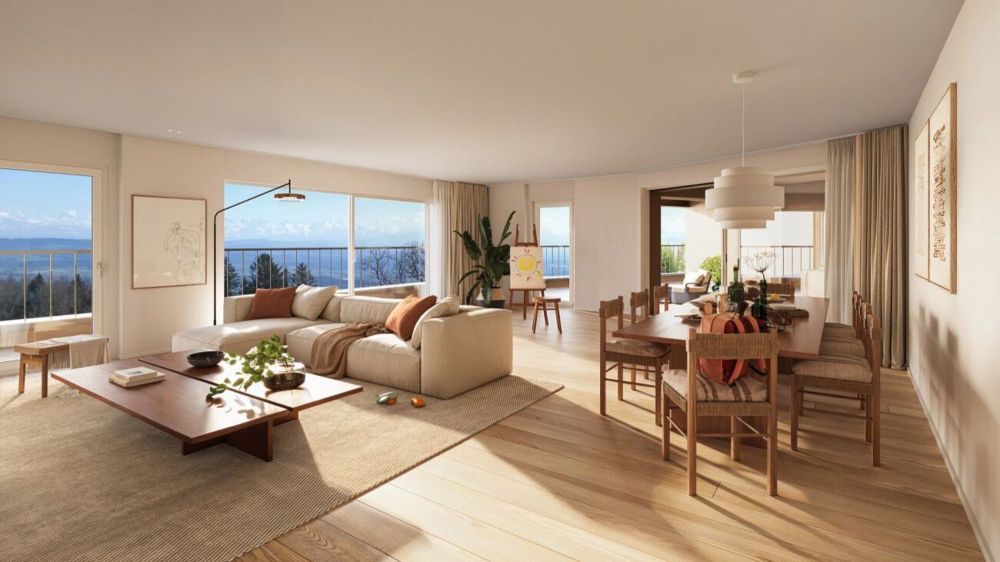 Schöne neue 3,5-Zimmer-Wohnung mit großer Terrasse und Aussicht - Bild 12