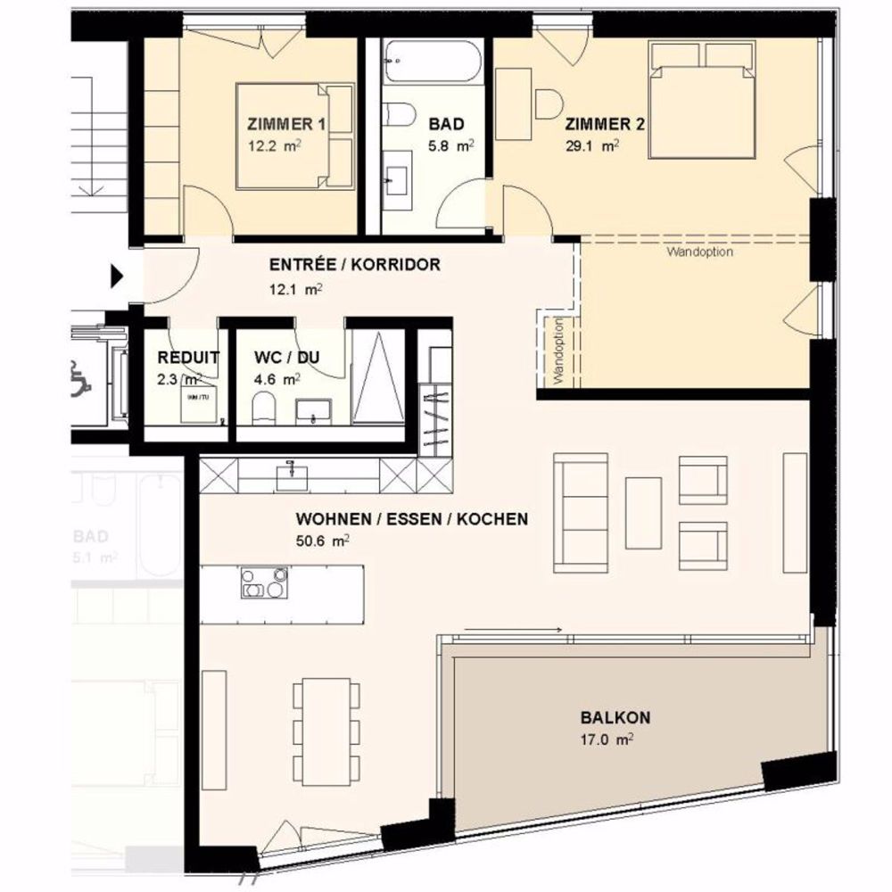 H4.1 I 3,5-Zimmer-Wohnung im 4. OG direkt an der Aare - Bild 6