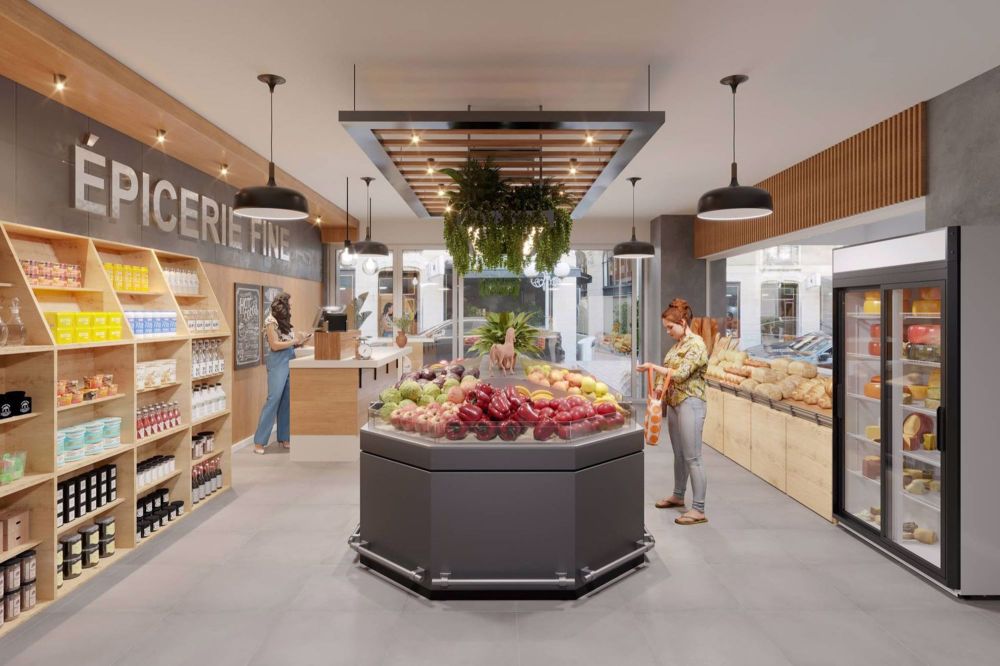 Große Gewerbefläche - Exempl épicerie