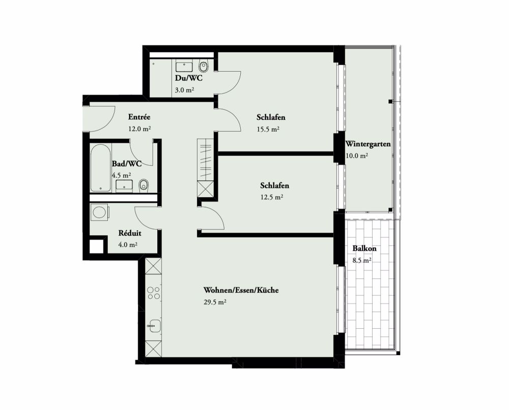 NEUBAU 3.5-Zimmerwohnung im Eigentumsstandard an ruhiger und zentraler Lage in Zürich-Schwamendingen - Bild 7