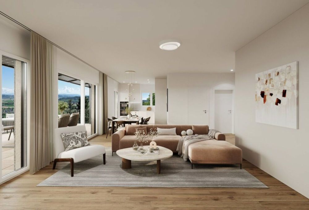 Neubau 3.5-Zimmer-Wohnung mit Fernsicht - Bild 1