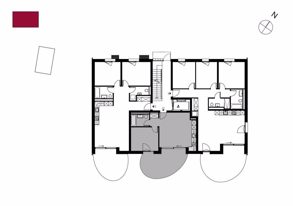 Appartement A2 - 2,5 Zimmer - Plan A2