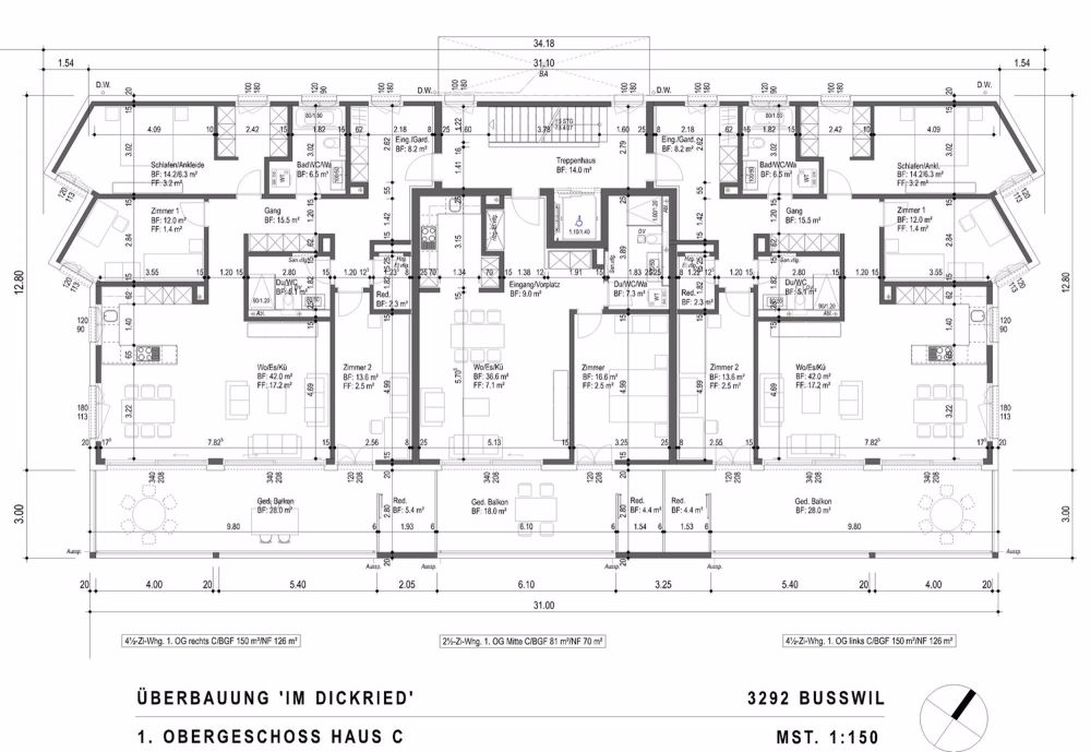 4.5-Zimmer-Neubauwohnung in Busswil - Bild 6