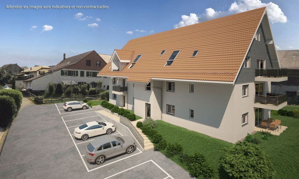 Letztes 4.5-Zimmer-Apartment, Fertigstellung für Oktober 2025 - Perspective Ouest Entrée