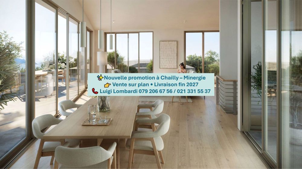 Dachgeschoss-Neubau mit 3.5 Zimmern im Duplex mit Blick auf den Genfer See - Bild 1