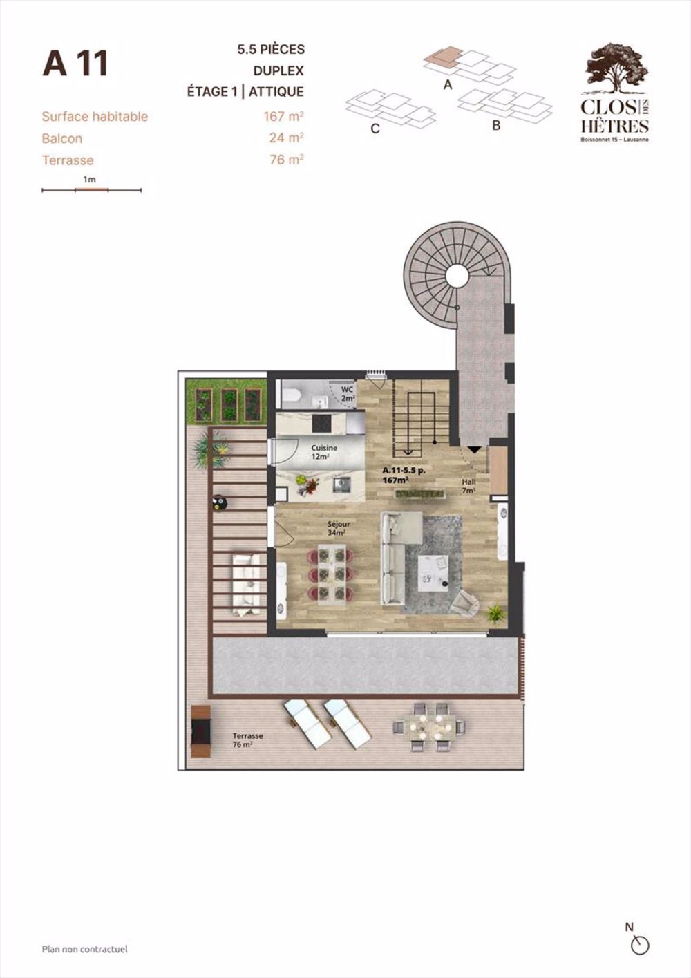 Dachgeschoss 5.5 Zimmer - Bild 2