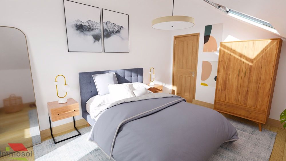 Le Mont - Attique Neuf 5.5 pièces avec Jardin Privé - Immosol | Le Mont | Chambre