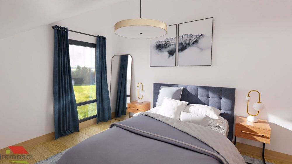 Le Mont - Attique Neuf 5.5 pièces avec Jardin Privé - Immosol | Le Mont | Chambre