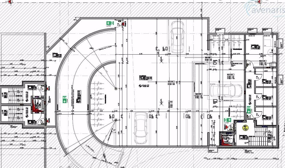 Neubauprojekt in Laufen mit 4.5 Zimmer Wohnungen ab CHF 850'000.- - Grundrissplan Einstellhalle / Floor plan of parking garage