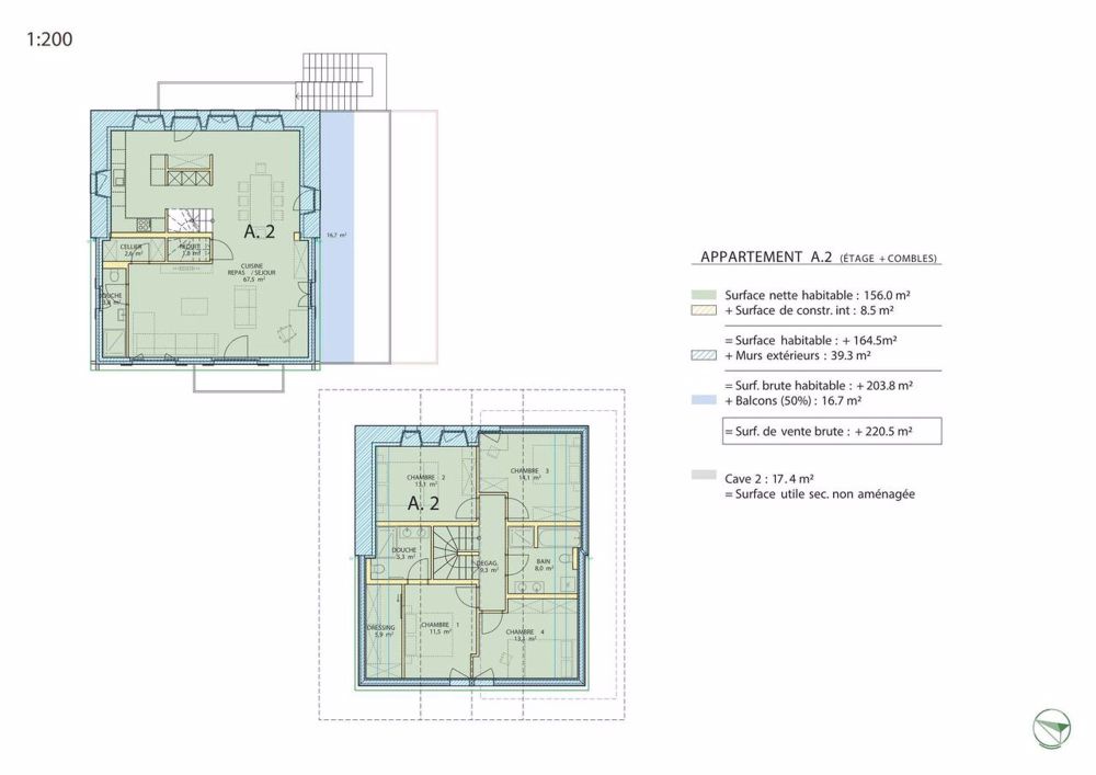 Livraison mars 2026 - Superbe appartement neuf en duplex de 5.5 pièces - Plans