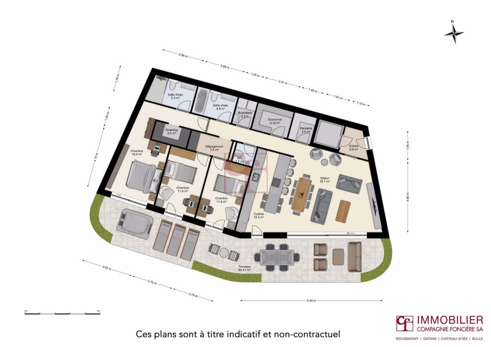 Broc - Résidences Les Terrasses de Chambon - Appts de 4.5 à 5.5 pces - Bild 13