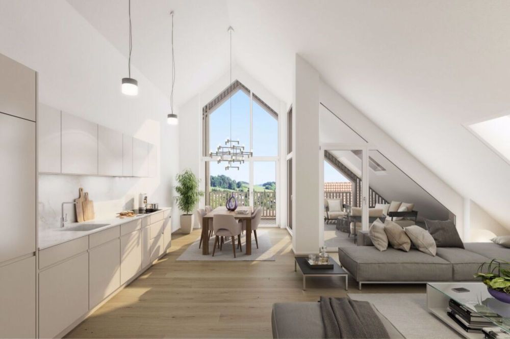 Jetzt oder Nie! Wohnen mit Traumpanorama 5.5 Zimmer-Dachwohnung - Bild 1