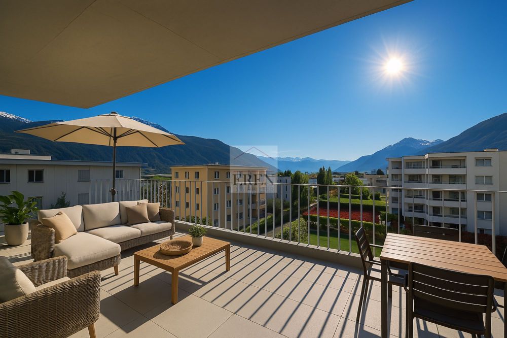 Attique exceptionnel 4,5 neuf avec vue panoramique et terrasse de 55 m2 sud-ouest - Bild 1