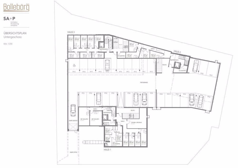 Top Attika-Wohnung, modern, grosszügig, luxuriös, ruhig - Untergeschoss