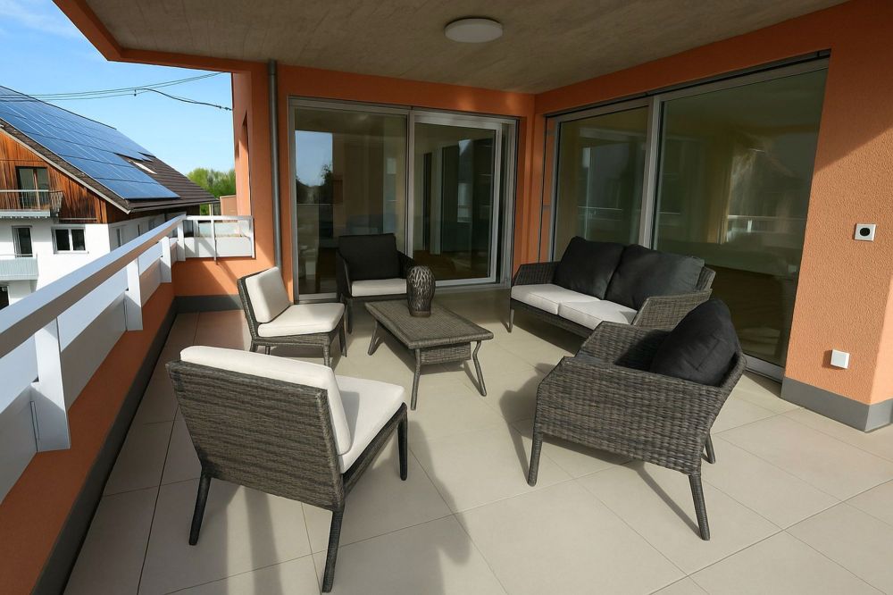 Neubau 4.5-Zimmer-Wohnung mit 45 m² Balkon, sofort bezugsbereit - Bild 4