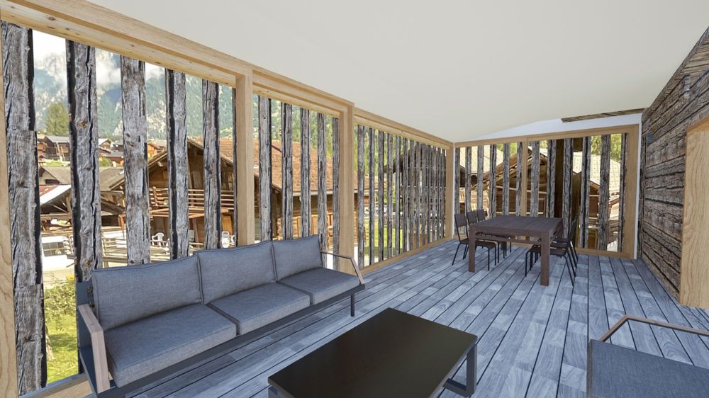 Duplex de charme dans une grange rénovée à Champsec - Bild 4